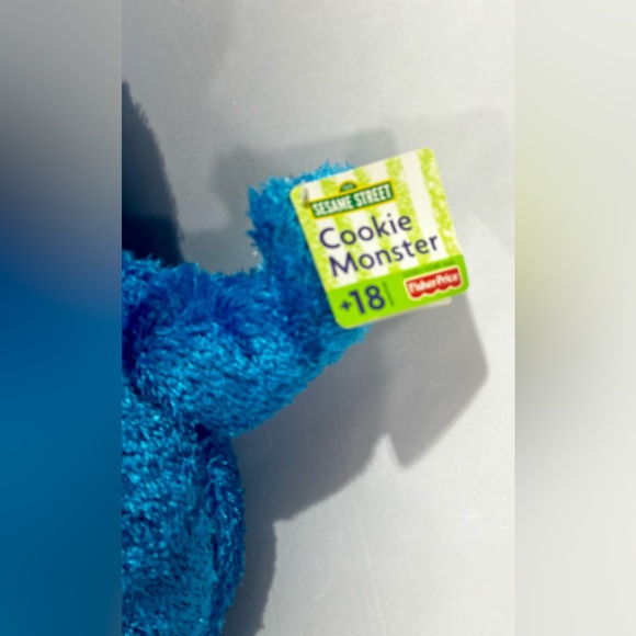 Mattel Fisher Price Sesame Street Cookie Monster 20" Plush Stuffed Toy 2004 RARE - Picture 2 of 10